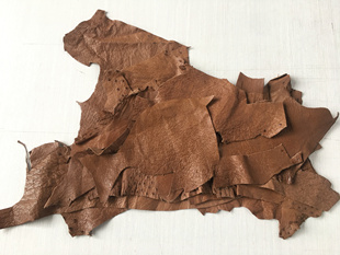 tzp321鸵鸟小料真皮手工DIY皮料