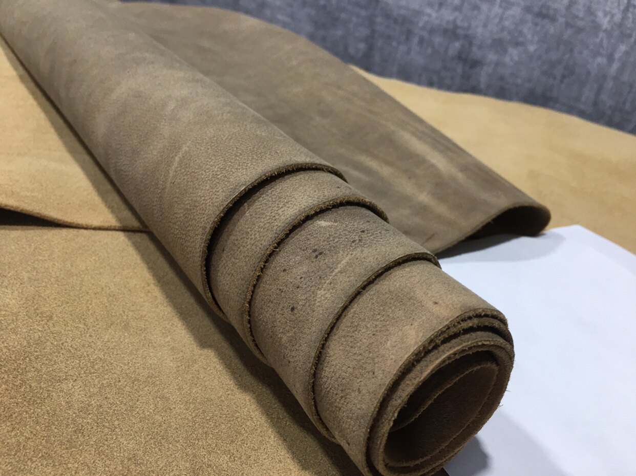 复古沧桑疯马烙印皮意大利头层牛皮箱包鞋靴真皮桌垫装饰DIY皮料
