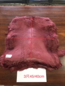 托斯卡纳酒红珠砂红羊羔毛磨砂双面皮毛一体服装 皮草真皮diy皮料