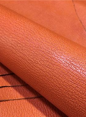 G13182鹿皮纹头层牛皮手工真皮DIY皮料1-1.2mm偏软西北部鞋靴皮具