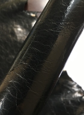 Lp115黑色水晶鹿皮真皮手工DIY皮料1mm适中