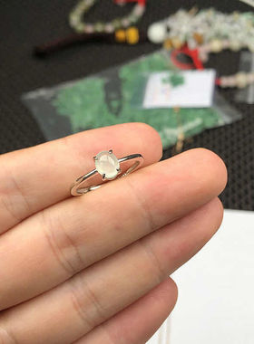 新品新款民族风蛋面玉髓戒指简约