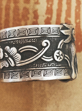 新品【錾刻卷戒】【狮子绣球】戒