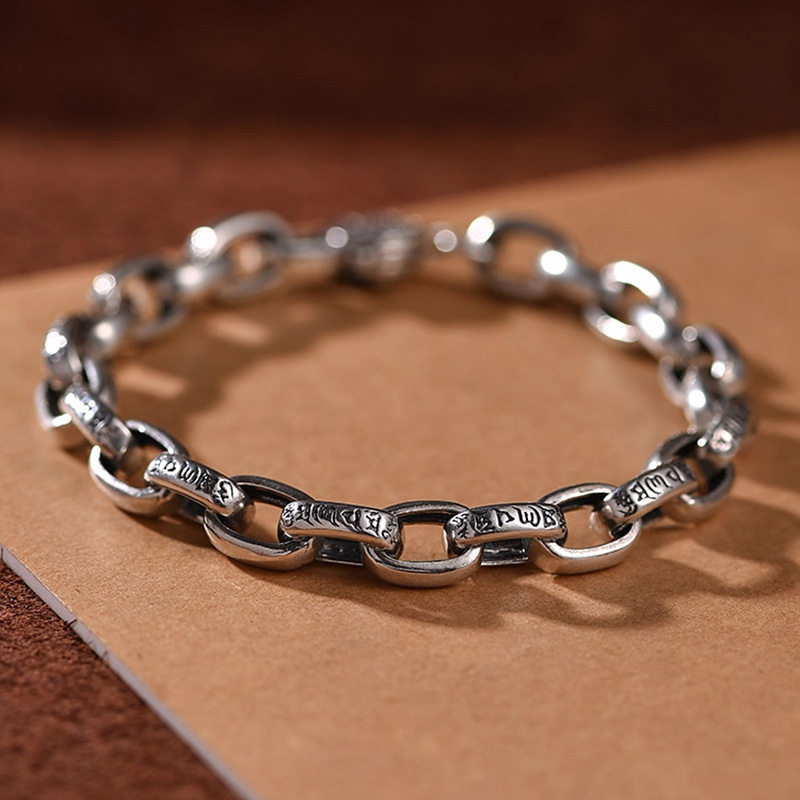 新品六字真言手链男士款潮复古小众高级感