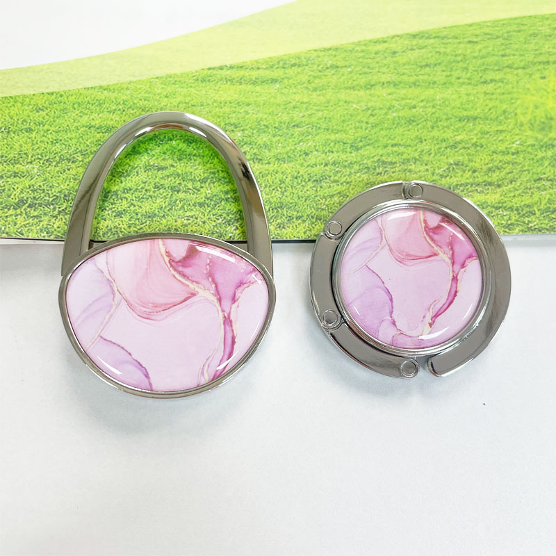 创意简约大理石图案挂包钩可折叠便携式包包挂钩无痕防滑收纳挂钩