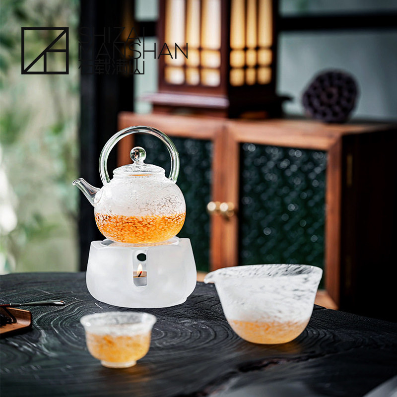 玻璃蜡烛加热温茶炉围炉煮茶