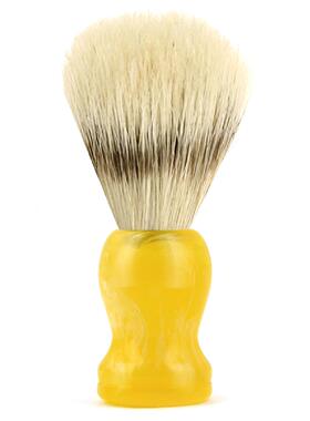 外贸订单透明黄猪鬃胡刷剃须刷刮胡刷起泡刷手动泡沫刷