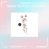 蝶恋花 苏小木 纹身贴联名款 国风系列防水女花臂大图持久逼真