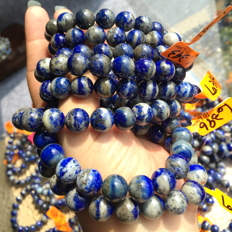 原矿无忧化青金石手串特色聚宝盆