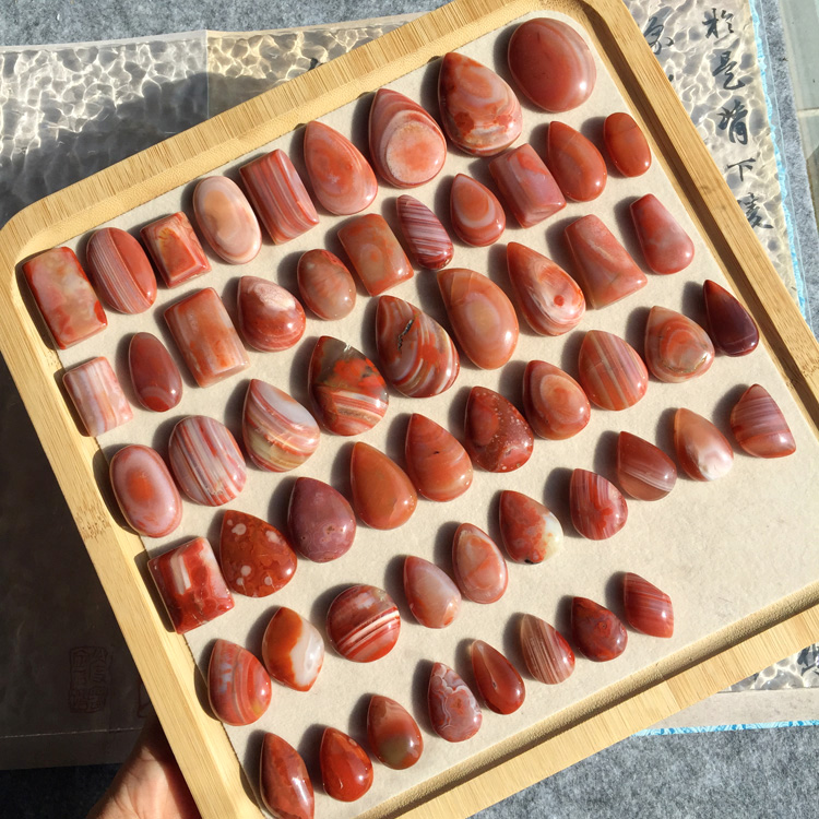 九口料无忧化南红吊坠无孔清仓