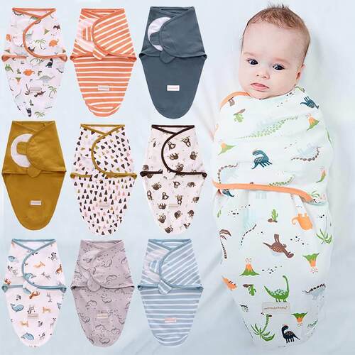 Cotton Baby Swaddle Infant Sleepsacks Newborn Wrap Receiving
