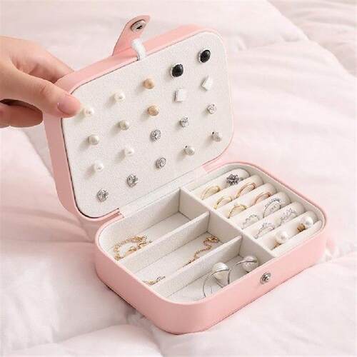 Jewelry Organizer Portable Case Necklace Earrings Rings Box