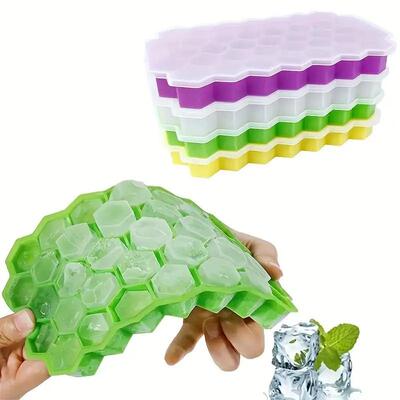 Silicone ice cube grid food grade ice making film tray maker