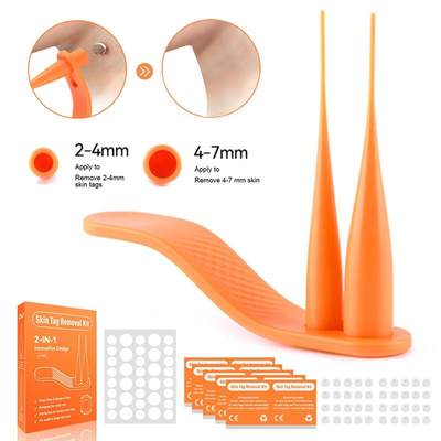 2 in 1 Skin Tag Removal Kit Mini Mole Wart Tool Skin Tag Kil