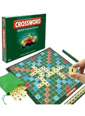 scramble game Crossword Board Educational Family toys拼单词