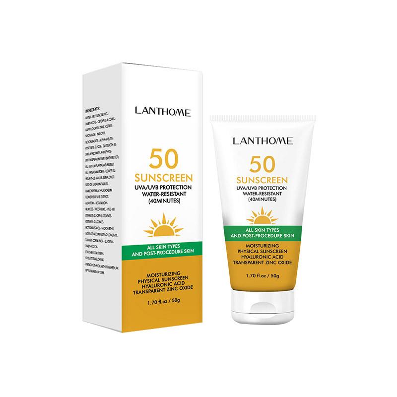 Original Lanthome Sunscreen Cream SPF50 Facial Moisturizer W