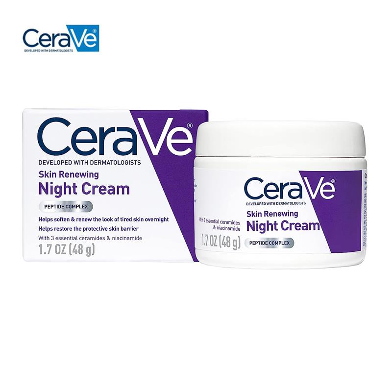 CeraVe Skin Renewing Night Cream 24 Hours Hydration Nourishi