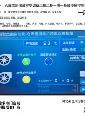 仓库库房储藏室空调一用一备超温