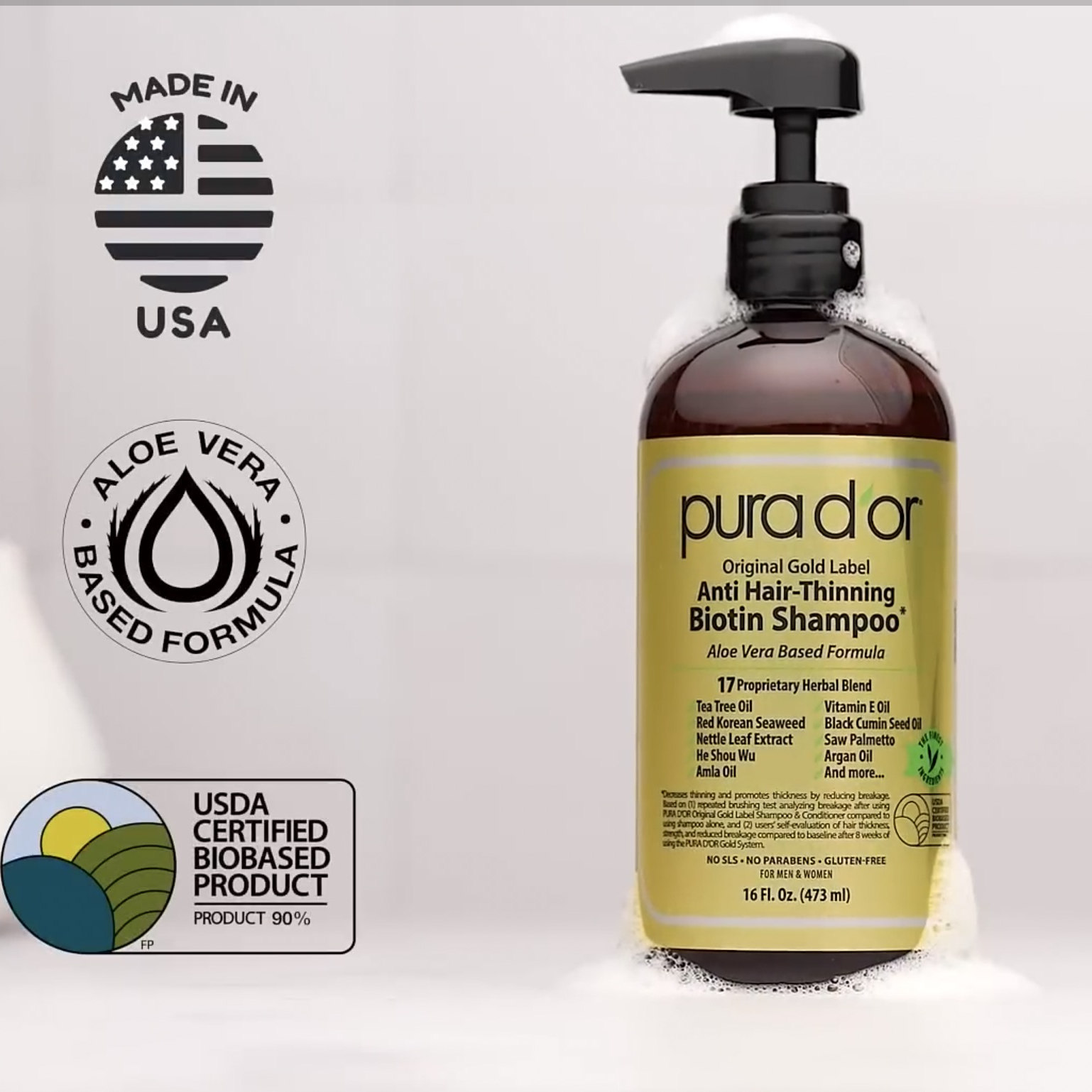 美国进口金标固发无硅油丰盈