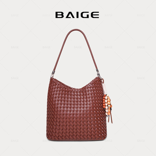 2025秋冬新款女包手工编织腋下包