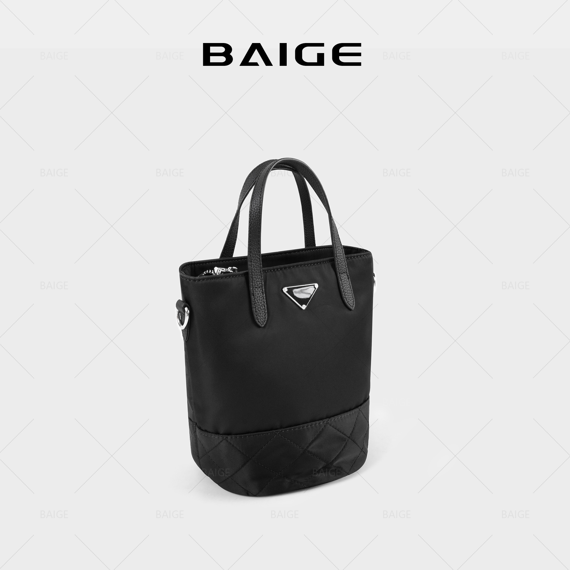 新款水桶包女士手提斜挎包通勤手机包2025春夏简约百搭单肩包6061