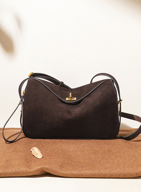 2026新款高级复古头层牛皮波士顿手提包轻奢百搭通勤单肩斜挎包女