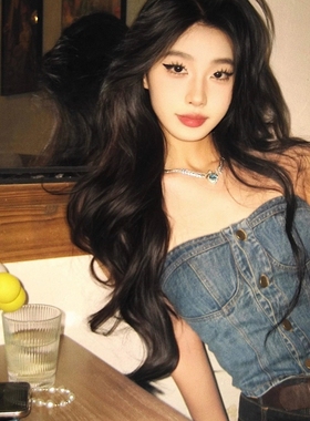 复古水洗无袖牛仔抹胸背心千禧辣妹夏季设计感修身显瘦短款上衣女