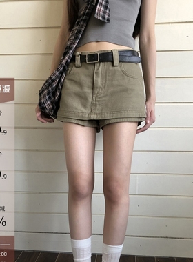 美式牛仔半身裙女2025新款夏季a字裙子小个子高腰显瘦包臀短裙