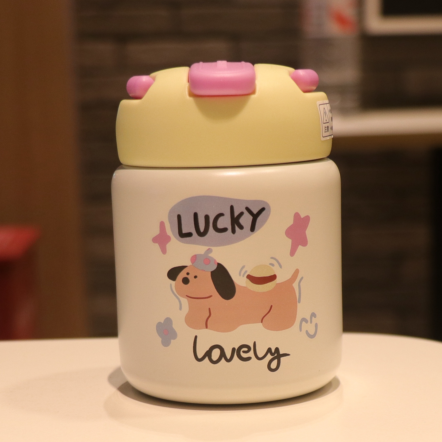 新款高颜值女生迷你卡通吸管杯