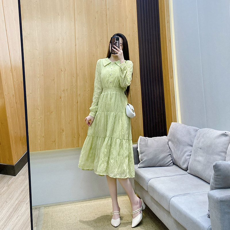 法式公主茶歇连衣裙女秋款设计感