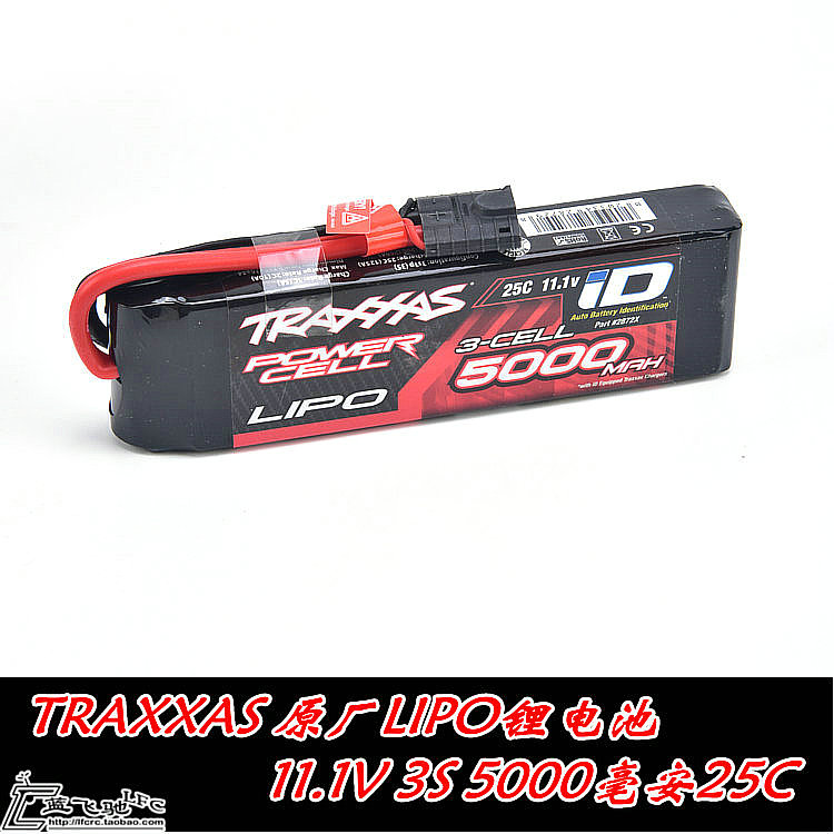 模型车船用Traxxas原厂锂11.1V 25C 3S 5000毫安大E DUR电池2872X图片
