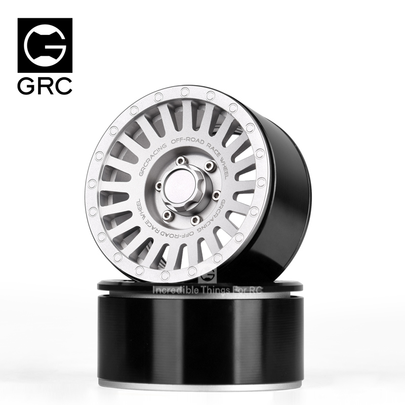 GRC 2.2寸金属轮毂G53 仿真攀爬夹胎轮毂Scx10 RR10 VP VS4 TRX6 玩具/童车/益智/积木/模型 遥控车升级件/零配件 原图主图