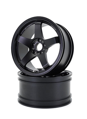 Capo GTR R-34 五辐铝合金CNC轮毂 黑 枪灰 CD15829WAS