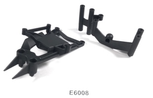 雷神KM 1:6仿真后直桥短卡原装配件 转向舵机/电调固定座 E6008