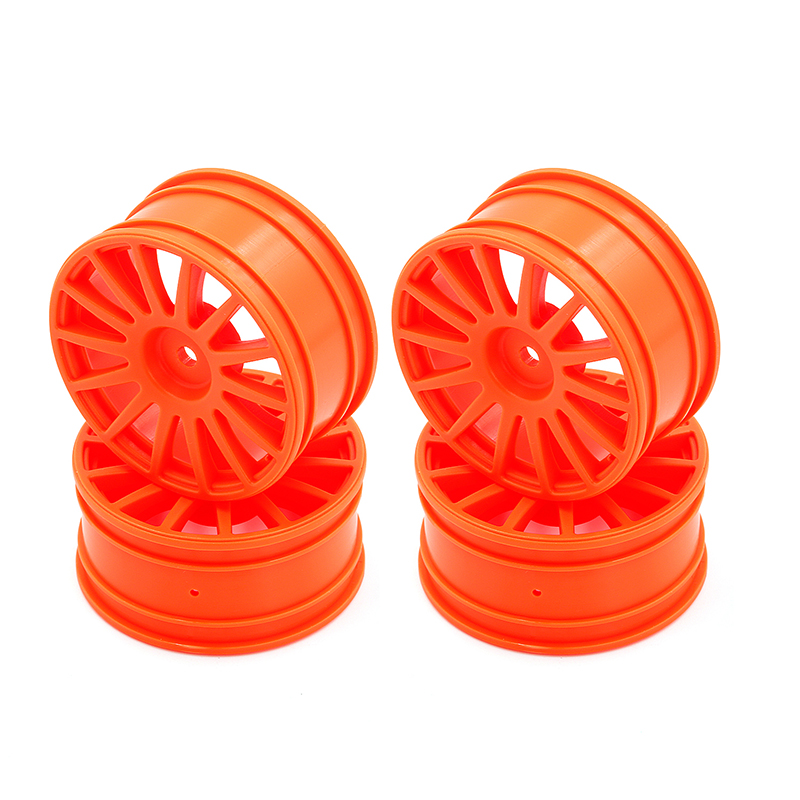 LC RACING PTG-2 荧光橙拉力轮毂：C8048