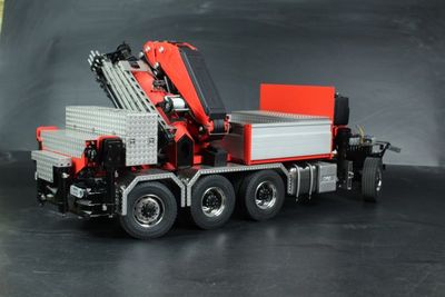 星越 田宫 1/14 8x8 随车吊底盘 带后桥提升转向