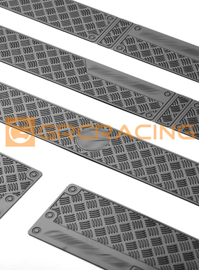 GRC TRX6奔驰车壳AMG大包围金属装饰片 G63不锈钢防滑板 G160JS