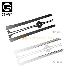 GRC SCX10三代牧马人侧踏防滑板 侧裙装饰保护片不锈钢#G166ES/EB