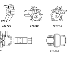 CROSSRC EMOX 大犀牛 前桥壳组件 226601 CS-97401082