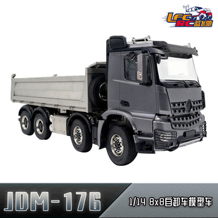 BENZ 奔驰 专业自卸车模型车玩具 8x8 176 田宫1 静点模型JDM