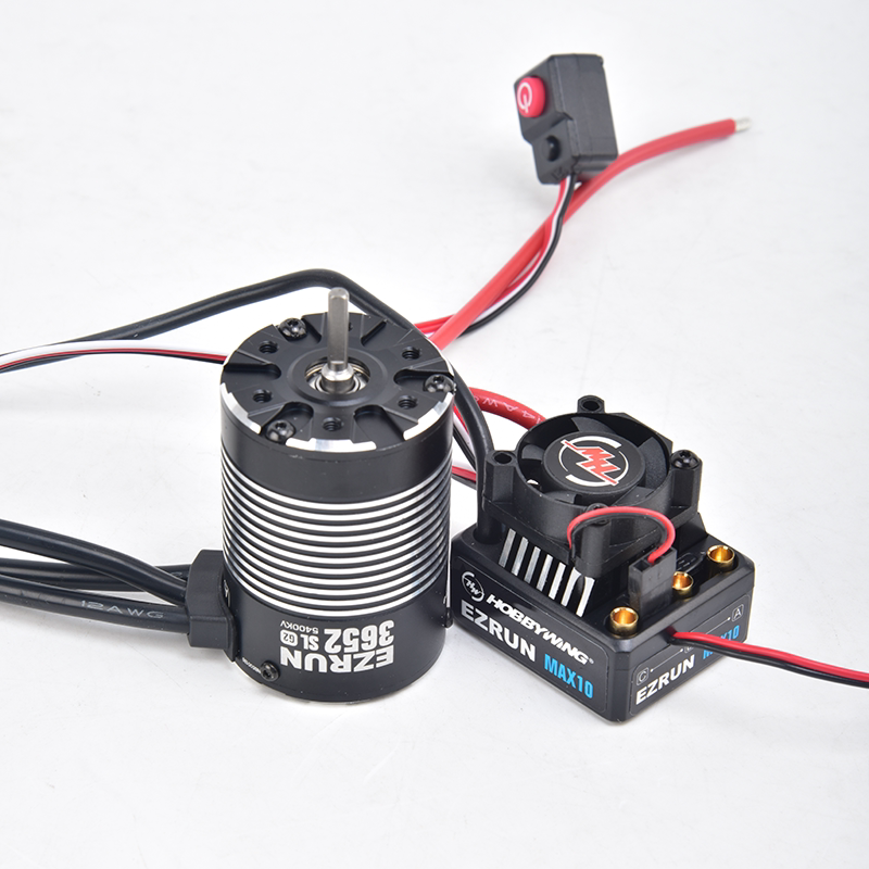 好盈防水max10 60a电调 3652电机 无刷动力套装3s越野短卡大脚车