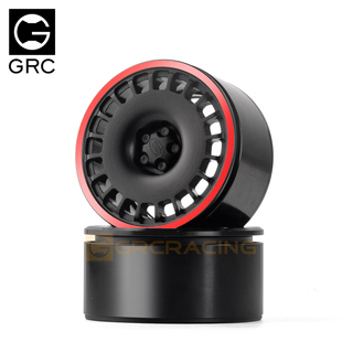 G143UB GRC 2.2寸铝合金轮毂G63 红圈仿真攀爬车卫士奔驰G 牧马人