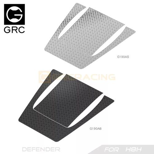 GRC H8H 卫士机盖装饰片A款 仿真车壳金属片不锈钢 #G190AS/AB