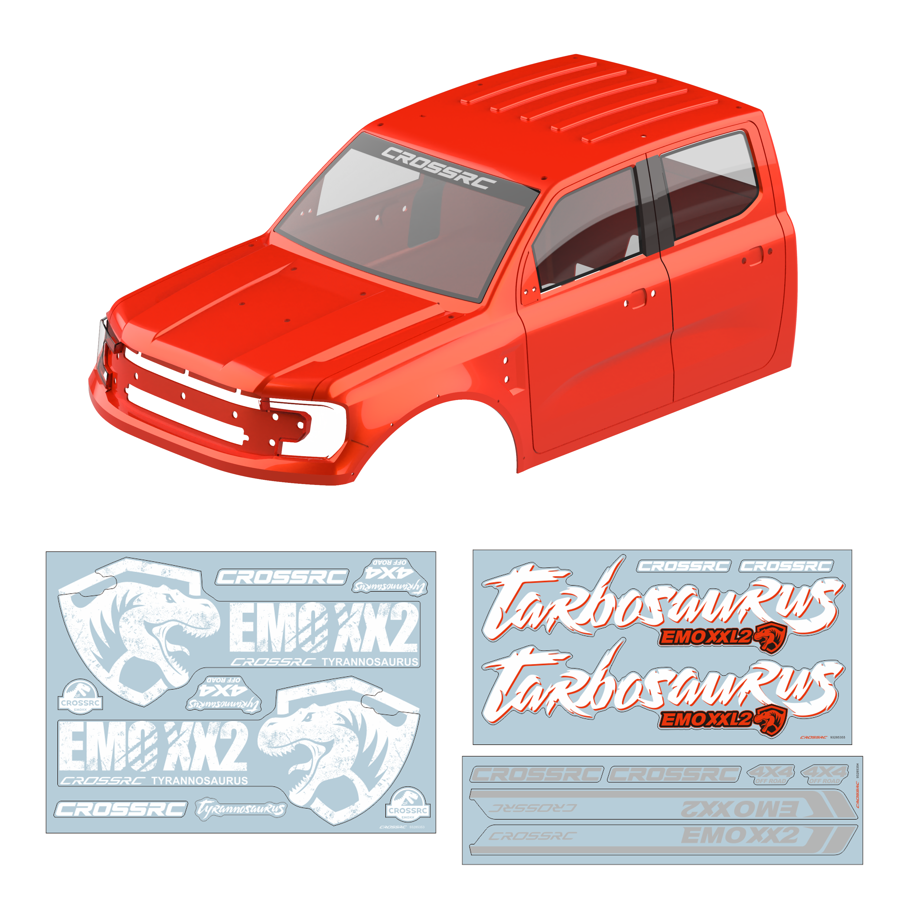 CROSSRC 暴龙 特暴龙 车壳车头前壳 橙色带贴纸 247602 97401641