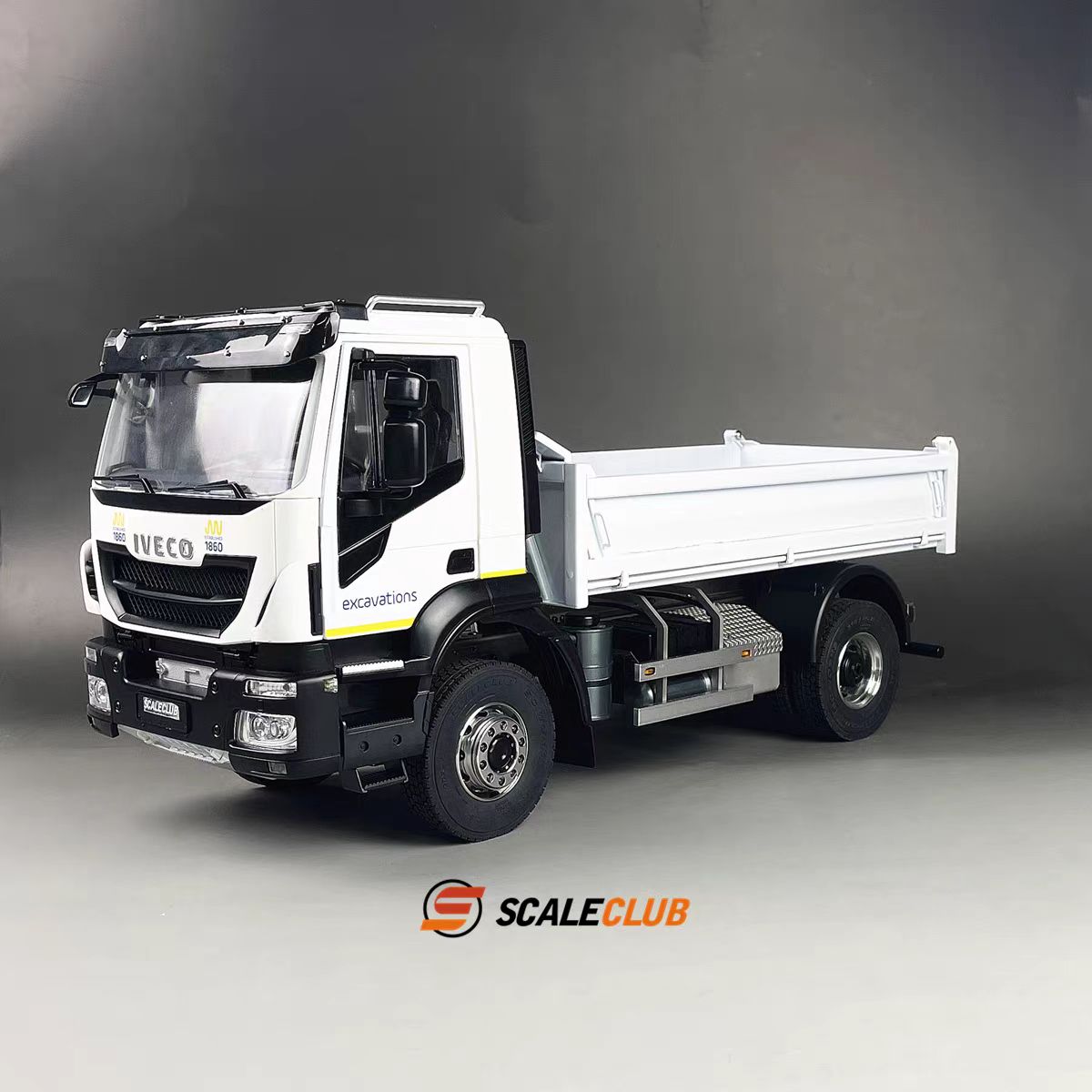 思卡模型 1/14 依维柯 液压自卸 泥头车 4×4 RTR 带涂装到手玩