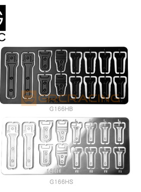 GRC SCX10三代牧马人全车金属铰链装饰片 金属仿真立体#G166HS/HB