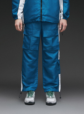 多袋撞色宽松束脚阔腿(套装)长裤 特殊面料可变色 ESSENSAL HOMME