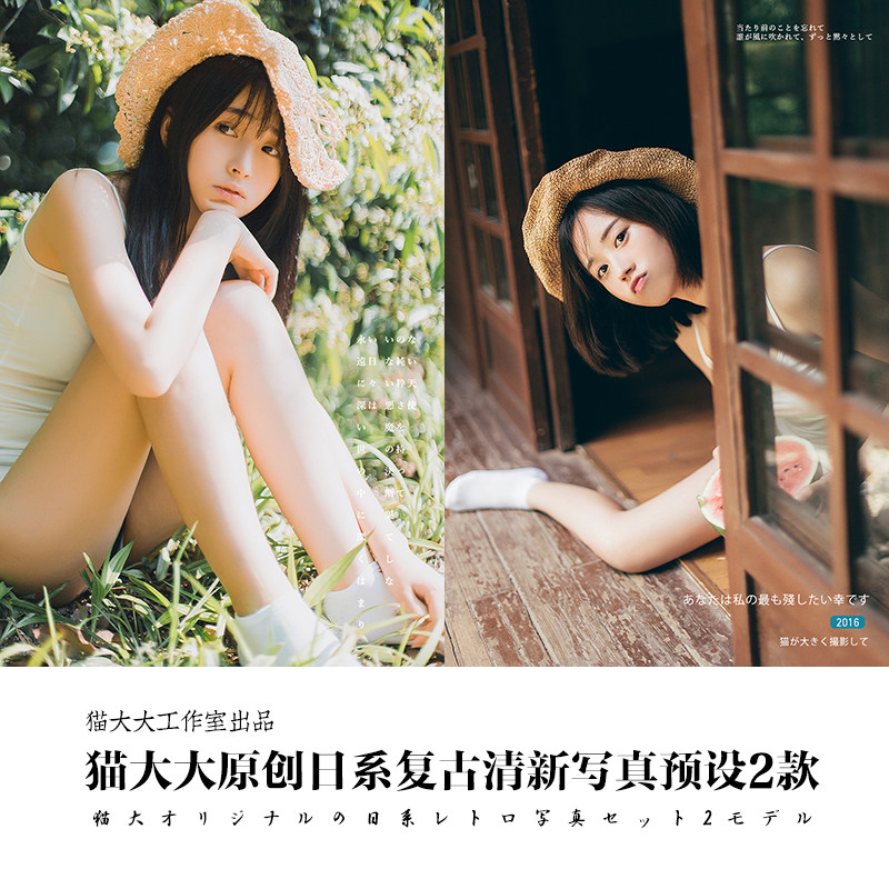 原创Lightroom调色日系清新复古画册胶片后期人像滤镜PS LR预设
