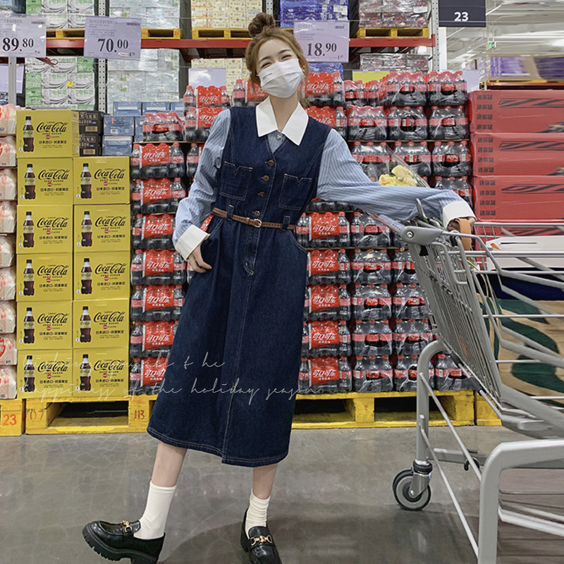 现货牛仔马甲连衣裙131-5007背心裙P105K158，商品下架区商品下架区，浙宝131