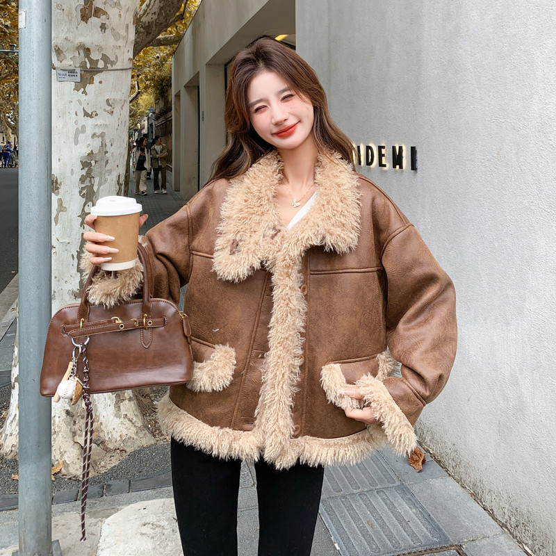新款皮毛一体外套131-7553P195K299,女装棉衣/棉服,浙宝131